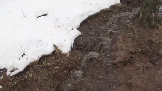 Козьмодемьянск в городе по оврагу течет ручей Шум ручья. Бегут ручьи смотреть онлайн