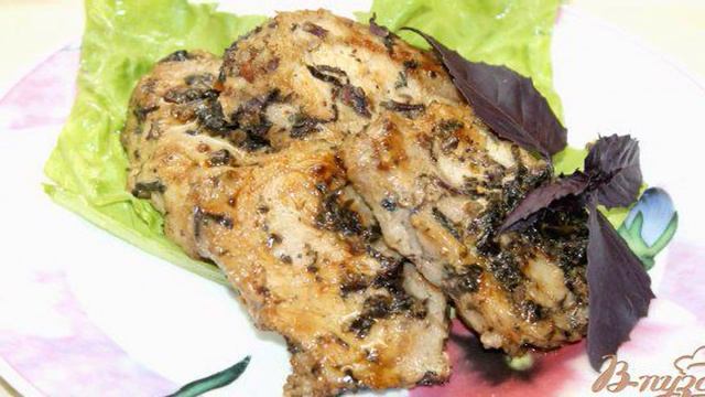Свинина с прослойкой сала маринованная в неострой горчице и пряностях