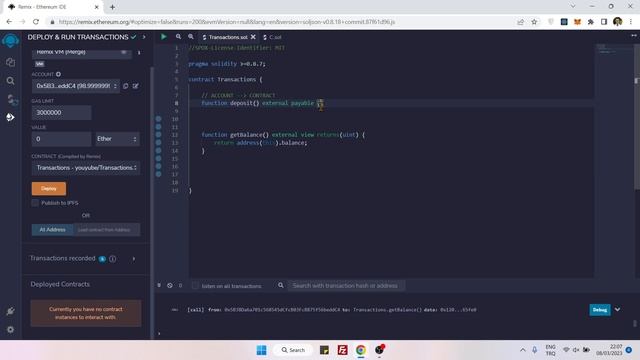 56: Transactions 1: account to contract смотреть онлайн