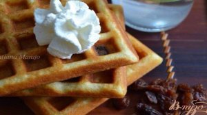 Ромовые вафли с изюмом