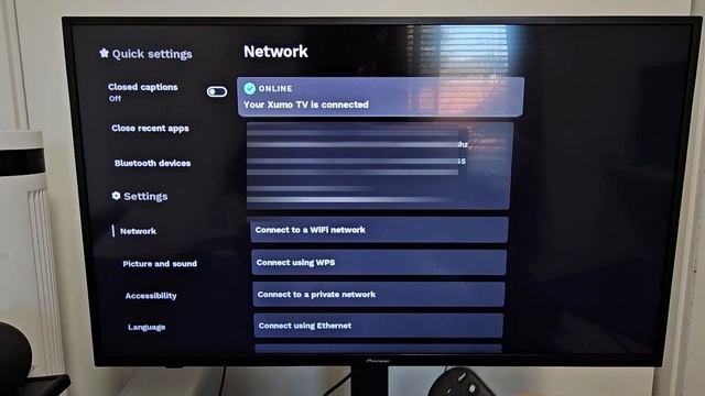 Pioneer Xumo Smart TV: How to Disconnect from WiFi Internet Network