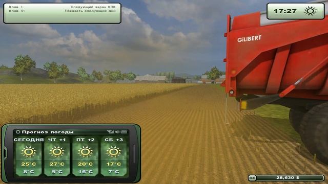 FarmingSimulator2013 ч16 уборка канолы смотреть онлайн