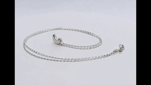 Dije de Luna Mini Plata 925 con Cadena Estilo Cartoneado Regalo Mujer Wicca Joyería смотреть онлайн