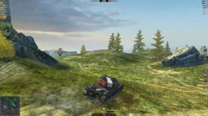 🔴 Vickers Light 105 в #WoT_Blitz 🔴 Трудная победа
