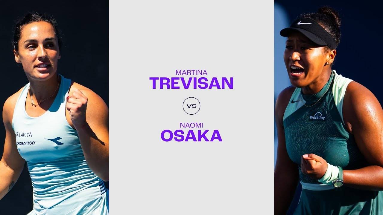 17.04.24. Мартина Тревизан - Наоми Осака. WTA Rouen. Martina Trevisan - Naomi Osaka