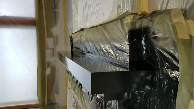 Professionally Sprayed Benjamin Moore Advance Paint on a Mantle. смотреть онлайн