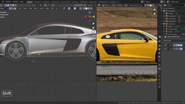 Blender 2.90 Car Modeling - Part 10 [The Side Skirt] смотреть онлайн