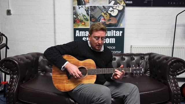 Taylor GS Mini-e Koa Electro Acoustic Guitar Presentation With James - Rimmers Music смотреть онлайн