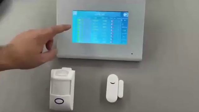 Part 3/4 Lanbon 7inch control panel smart indoor display phone alarm system control intercom