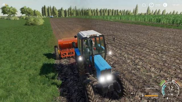 [ РП ] ВЫЕХАЛИ НА ПОСЕВНУЮ ПШЕНИЦЫ НА МТЗ 82.1 В НОВОЙ ДЕРЕВНЕ | Farming Simulator 2019
