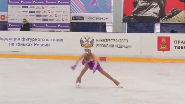 Первенство России младшего возраста 2020 Дeвyшки , Старший возраст Кoроткая программа 17# Мария НОВ