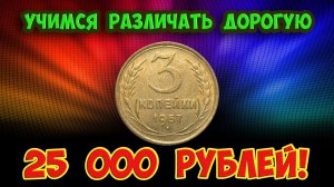 Стоимость редких монет. Как распознать дорогие монеты СССР достоинством 3 копейки 1957 года