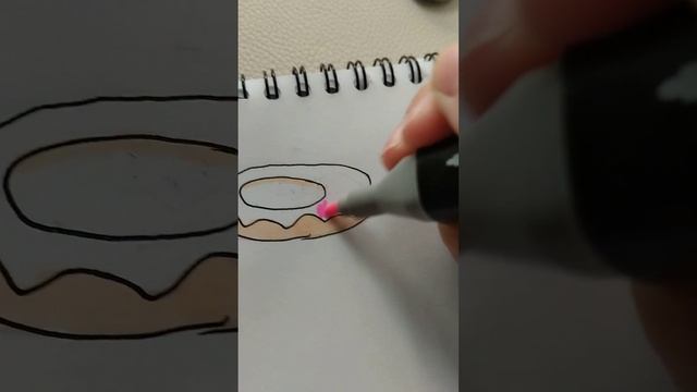 как нарисовать пончик