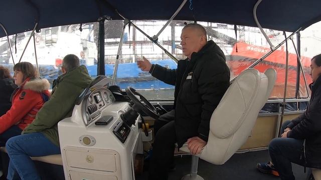 Речная экскурсия по Преголе.Калининград порт. Парусник Крузенштерн. Барк Седов. смотреть онлайн