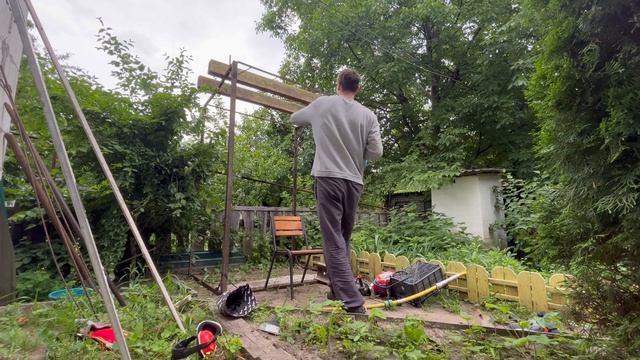 Летний душ из старого забора как сделать