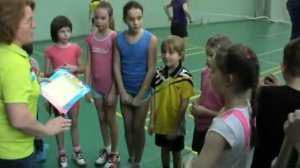 Бадминтон. Первое награждение Артёмки.