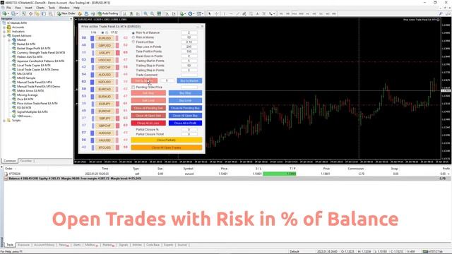 Price Action Trade Panel EA MT4/5© Price Action Buying/Selling Balance Scalping Manual Trade Panel смотреть онлайн