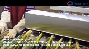 Полностью автоматическая машина для чистки зеленого лука