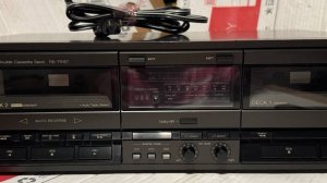 Стереомагнитофон Technics RS-TR157 с двухкассетным магнитофоном-Япония-1989-год
