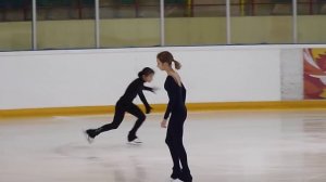 Maria Stavitskaya, SP at practice (Russian Juniors 2013)