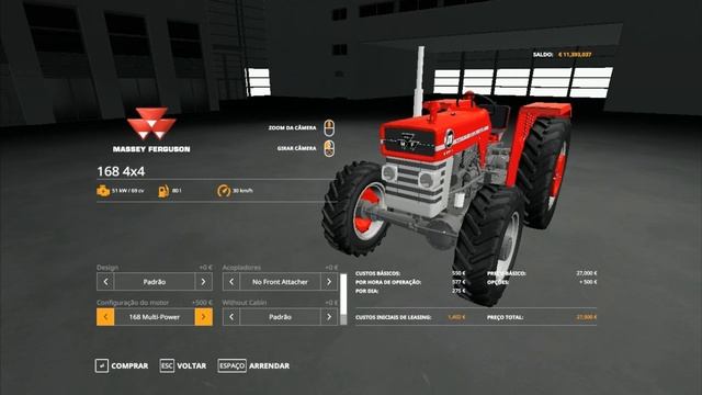 Mods Fs 19 Massey Ferguson 168, 178, 188 смотреть онлайн