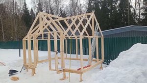 Каркас 3х4 деревянная теплица беседка хозблок