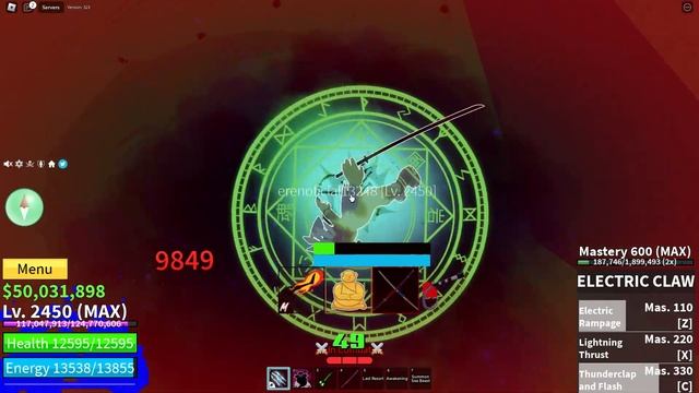 『Shadow + Electric claw + Human V4』Combo And Bounty hunting | Blox fruits | 30M Bounty