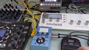 Korg Mini Kaoss pad 2s in action.