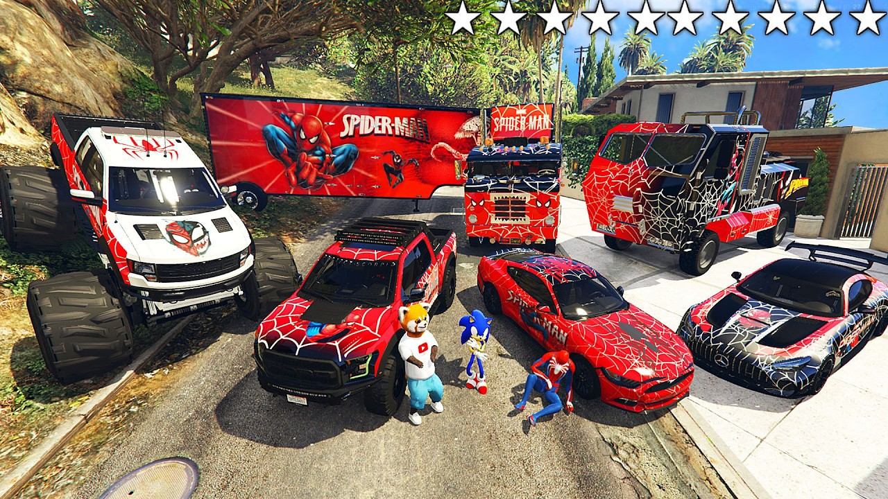 Я УГНАЛ САМЫЕ РЕДКИЕ ТАЧКИ Человека Паука С СОНИКОМ ИЗ РЕАЛЬНОЙ ЖИЗНИ В ГТА 5 смотреть онлайн