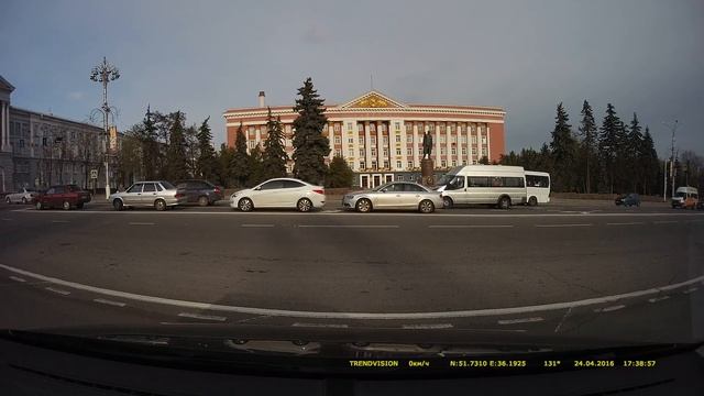 Тест режима ОБЗОР широкий и средний - Видеорегистратор 718 смотреть онлайн