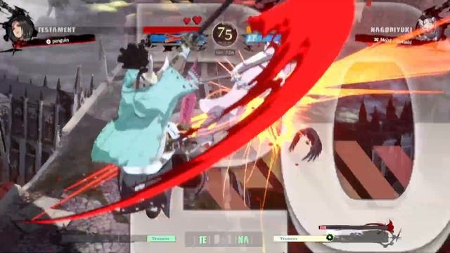 GGST ▰ Hotashi (Top Tier Nagoriyuki) vs Penguin (High Level Testament). Guilty Gear Strive Matchup