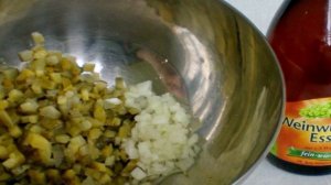 Винегрет с фасолью и яблоком