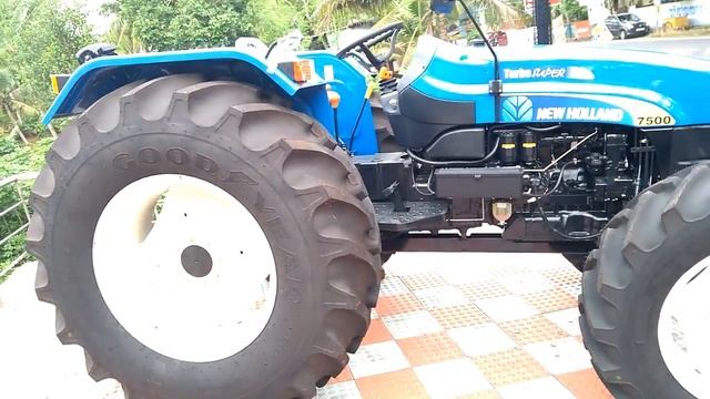 New Holland 7500 Trubo Super Tractor, Price 3 lakh, 75bhp power, top speed 32kmph смотреть онлайн