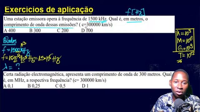 ONDAS ELECTROMAGNÉTICAS (Frequência, calculo de frequência, comprimento de onda ) смотреть онлайн