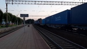 ВЛ80с-650 с контейнерным. Белорусская железная дорога