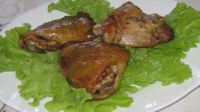 Жареные куриные бедра с сюрпризом