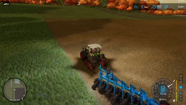 Farming Simulator 22 - Ферма #3 Уборка и вспашка  Карта "Аграрный Край" смотреть онлайн