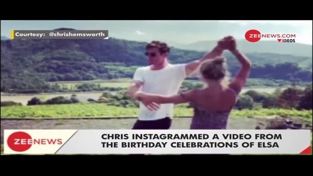 Thor Star Chris Hemsworth's Salsa Cracks Wife Elsa Up смотреть онлайн