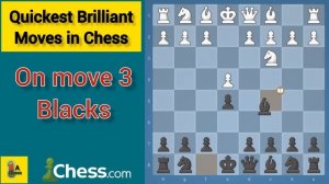 Quickest Brilliant Move in Chess !!