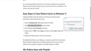 How To Clear Roblox Cache in Windows 11 - Full Guide (2025)