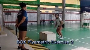 Badminton Plyometric Exercise (Box and Ladder) with Coach Carmel Regencia and Eanne Quiamco