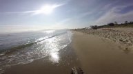 Fat bike on the beach sunrise and sunset