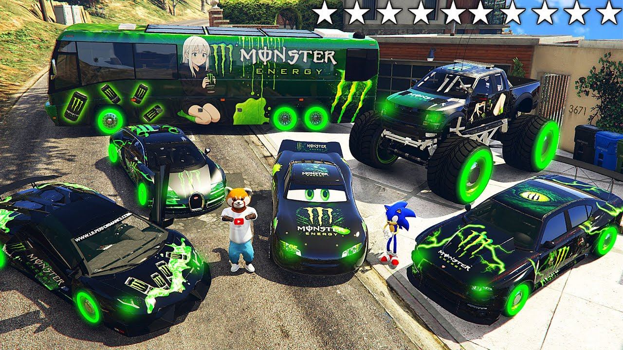 Я УГНАЛ МОДИФИЦИРОВАННЫЕ ТАЧКИ Monster С СОНИКОМ ИЗ РЕАЛЬНОЙ ЖИЗНИ В ГТА 5 смотреть онлайн