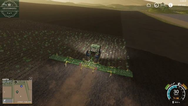 Farming Simulator 19: Здоровенный культиватор с не виданной скоростью работы! Гонки на тракторах!