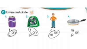 Oxford Phonics World student book level 2 - short vowels - disc 1 - unit 1 - short a - an - man pan