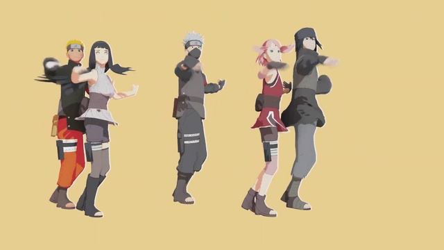 【Naruto MMD/60FPS】Garnidelia - PiNK CAT - Naruto*Hinata*Kakashi*Sakura*Sasuke【Motion DL Link】