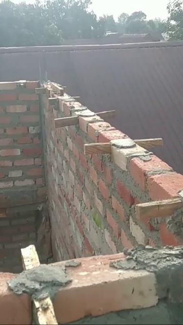 PART 9 #INSTALLATION OF PEAK BRICKS AND CAST OF RING BEAM смотреть онлайн