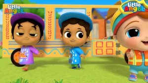 Колеса у Автобуса Крутятся 🛞 | Развивающие Мультики Для Детей | Little Angel Русский