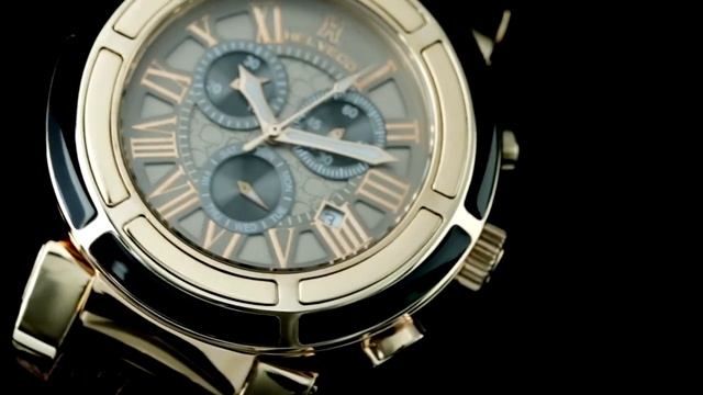 Часы HELVECO "The Wheel Crown Collection" (классические мужские часы с хронографом)