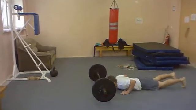 AMRAP 5 min: 10 OHS 45 kg 10 burpees смотреть онлайн